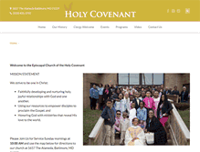 Tablet Screenshot of holycovenant.org